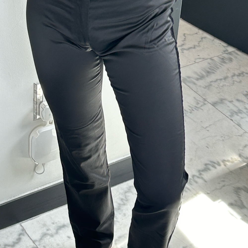 Black silk/viscose dress pants